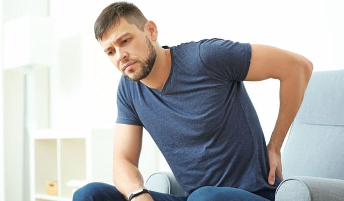 Person dealing with Sacrum Pain
